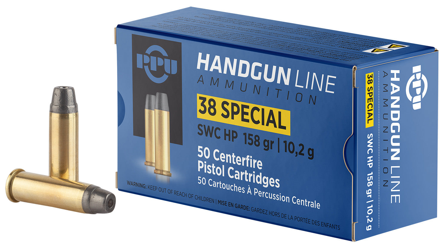 Prvi Partizan .38 Special Handgun 158gr Wadcutter Ammo