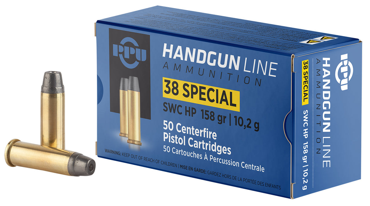 Prvi Partizan .38 Special Handgun 158gr Wadcutter Ammo