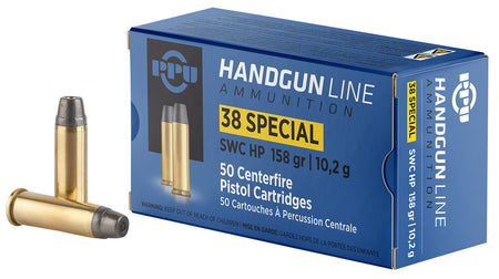 Prvi Partizan .38 Special Handgun 158gr Wadcutter Ammo