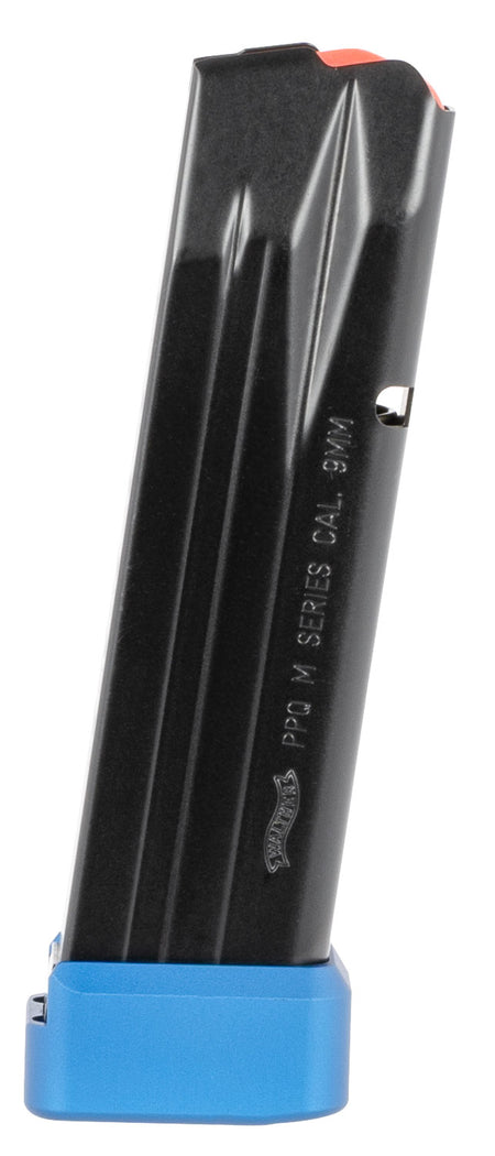 Walther Arms 2836335 PPQ 15rd/17rd 9mm Luger Fits Walther PPQ M2/SF Pro Blued/Black Steel