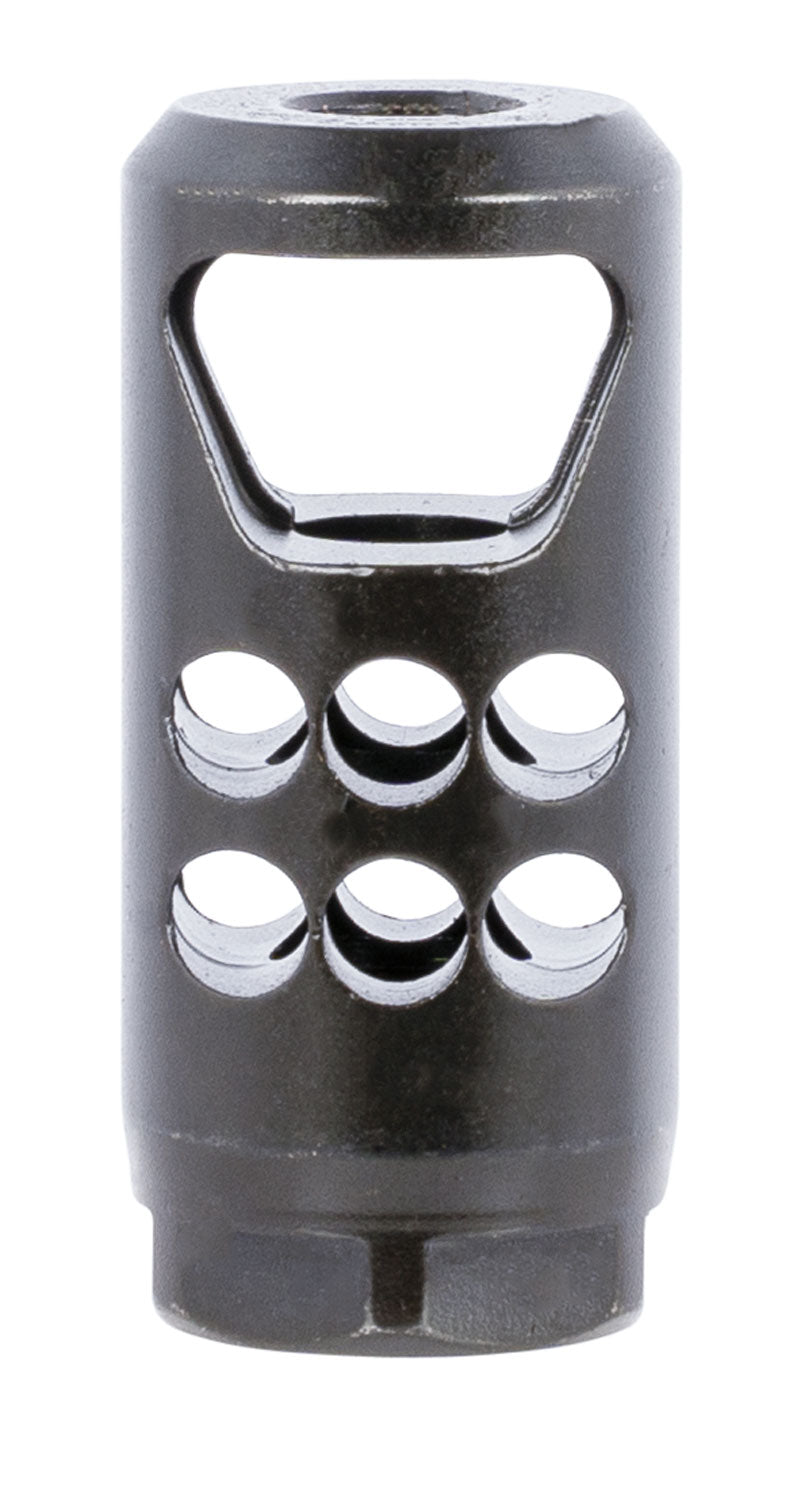 Ruger 90698 Hybrid Muzzle Brake 35 Caliber Black Matte Steel with 1/2"-28 tpi Threads, 2.20" OAL & 1" Diameter