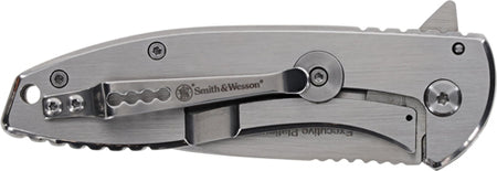 S&W KNIFE EXECUTIVE PLATINUM 3" SS/SS DROP POINT W/PKT CLIP