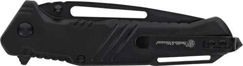 S&W KNIFE EXTREME OPS 3" TANTO W/GLASS BREAKER BLACK/BLACK