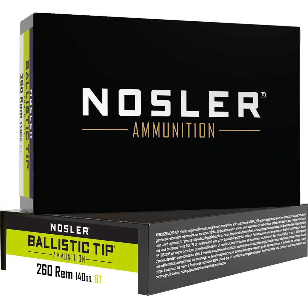 Nosler .260 Remington 140gr Ballistic Tip SP Ammo