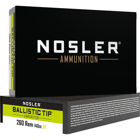 Nosler .260 Remington 140gr Ballistic Tip SP Ammo