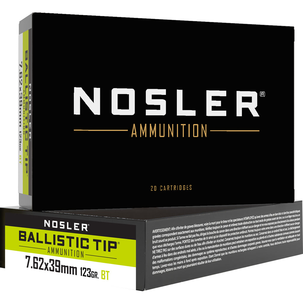 Nosler 7.62x39mm  123gr PolyTip Ammo