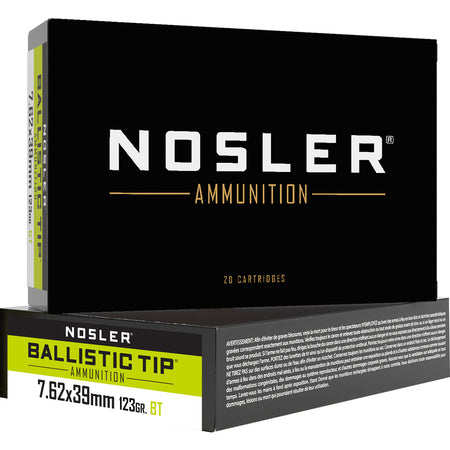 Nosler 7.62x39mm  123gr PolyTip Ammo