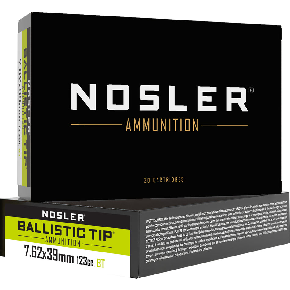 Nosler 7.62x39mm  123gr PolyTip Ammo