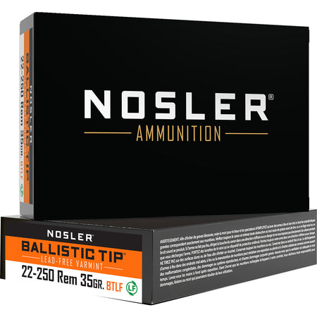 Nosler .22-250 Remington Varmint Ballistic Tip 35gr PolyTip Ammo