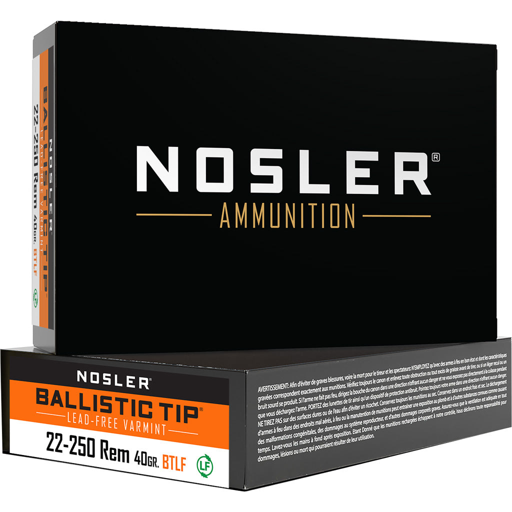 Nosler .22-250 Remington Varmint Ballistic Tip 40gr PolyTip Ammo