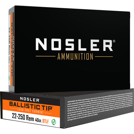 Nosler .22-250 Remington Varmint Ballistic Tip 40gr PolyTip Ammo