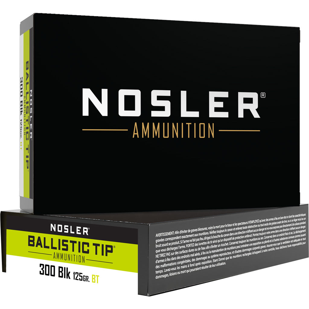 Nosler .300 AAC Blackout 125gr Ballistic Tip Ammo