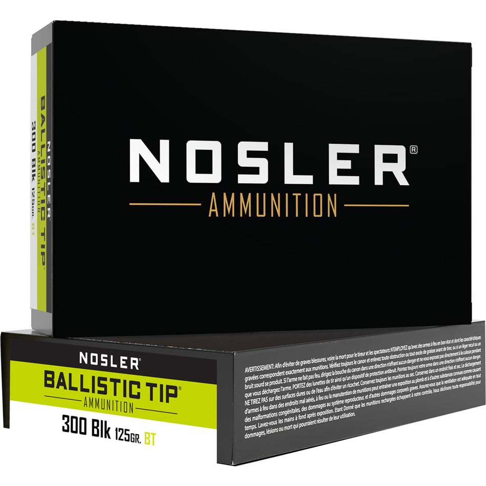 Nosler .300 AAC Blackout 125gr Ballistic Tip Ammo