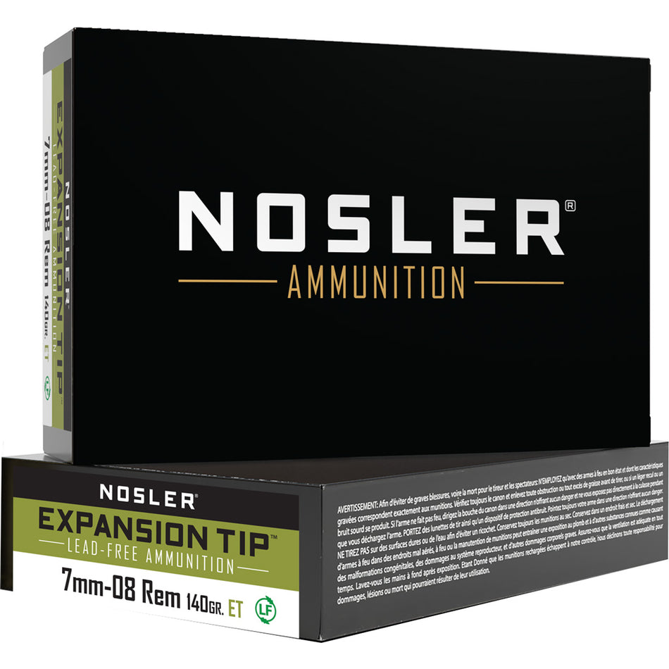 Nosler 7mm-08 Remington 140gr Expansion Tip SP Ammo
