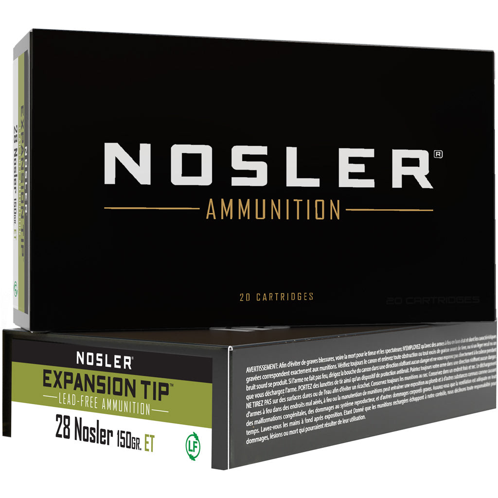 Nosler .28 Nosler 150gr Expansion Tip Ammo