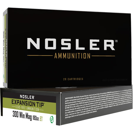 Nosler .300 Winchester Mag Expansion Tip 180gr PolyTip Ammo