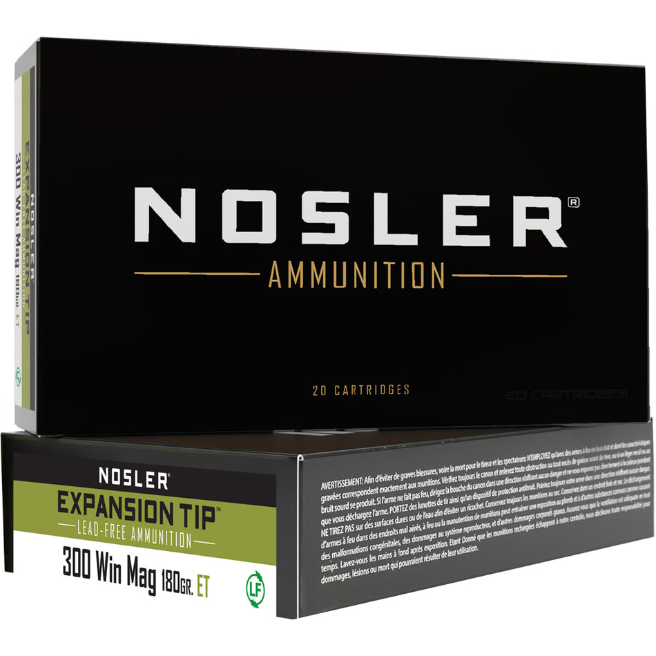 Nosler .300 Winchester Mag Expansion Tip 180gr PolyTip Ammo