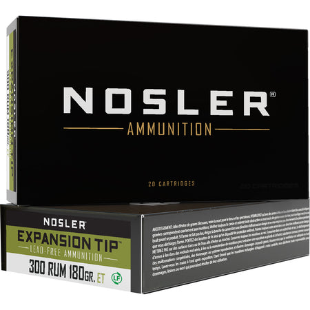 Nosler .300 RUM Expansion Tip 180gr PolyTip Ammo