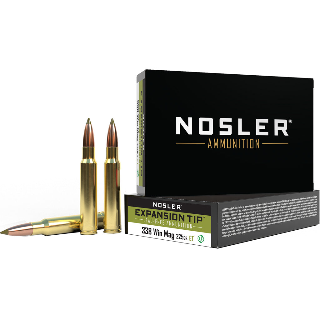 Nosler .338 Winchester Magnum Expansion Tip 225gr PolyTip Ammo