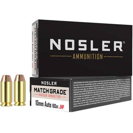 Nosler 10mm Auto Assured Stopping Power 180gr JHP Ammo