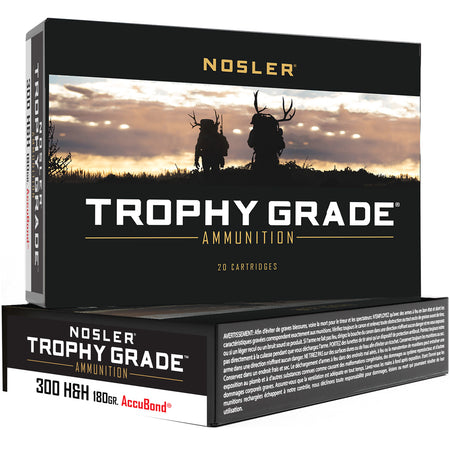 Nosler .300 H&H Mag Trophy Grade 180gr PolyTip Ammo