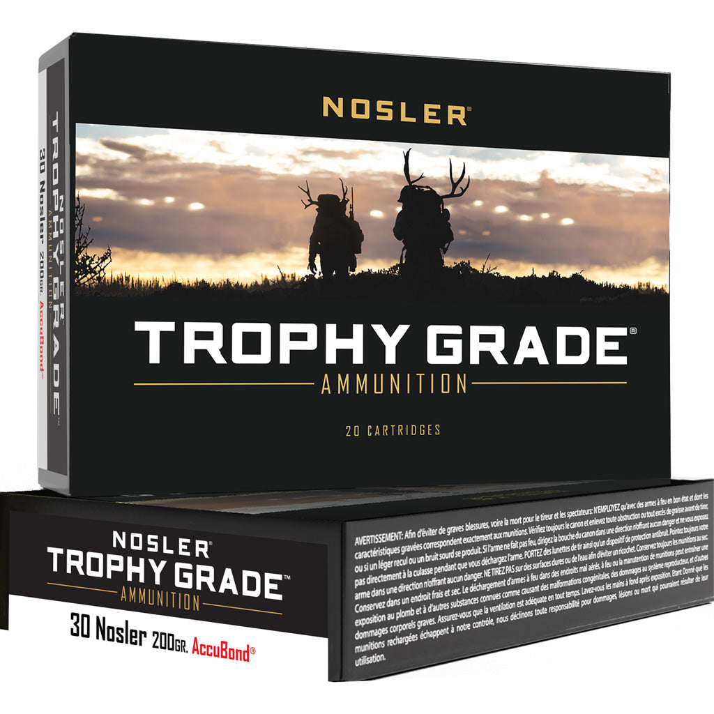 Nosler .30 Nosler Trophy Grade 200gr AccuBond Ammo