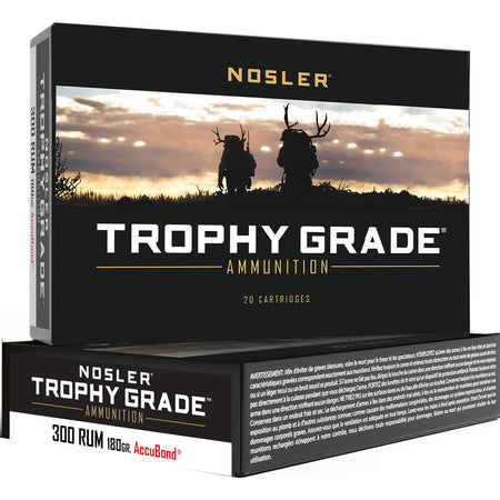 Nosler .300 RUM Trophy Grade 180gr AccuBond Ammo