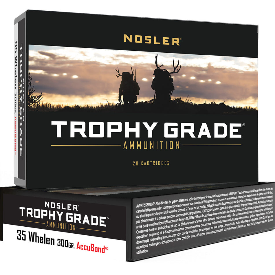 Nosler .35 Whelen Trophy Grade 225gr PolyTip Ammo