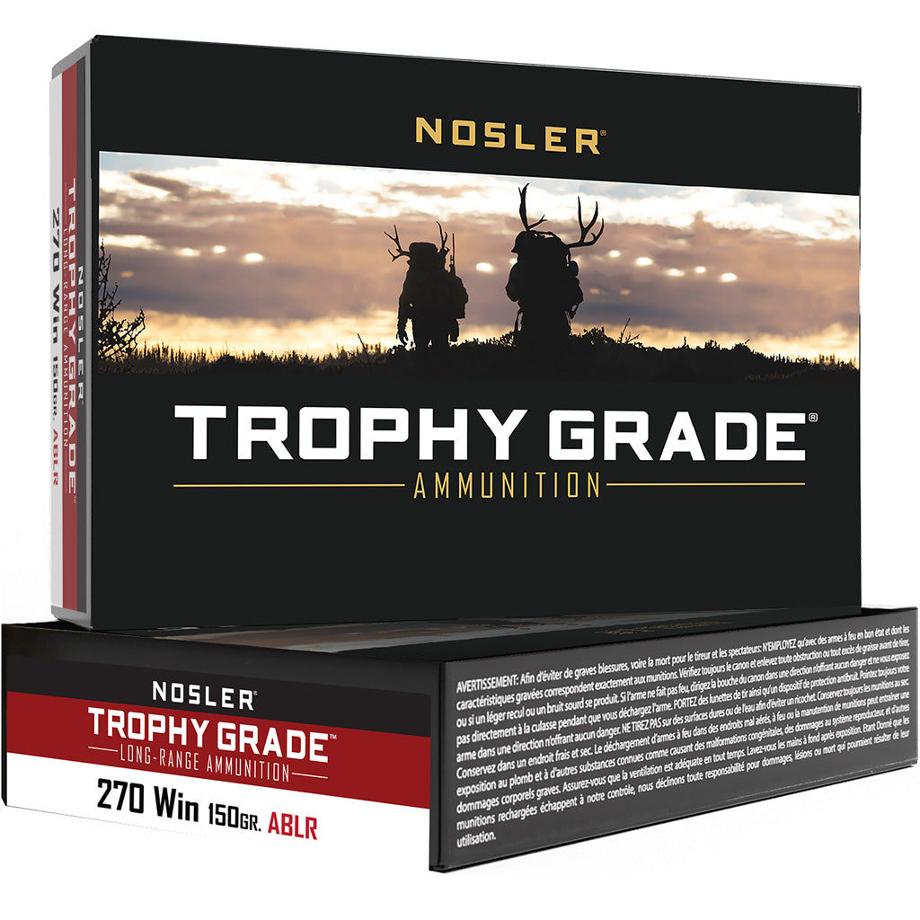 Nosler 60125 Trophy Grade Nosler Spitzer AccuBond Long Range 150 Grain .270 Winchester 2850 fps