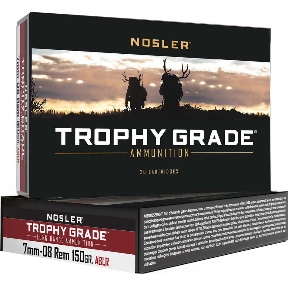 Nosler 7mm-08 Rem Trophy Grade 150gr AccuBond Long Range Ammo