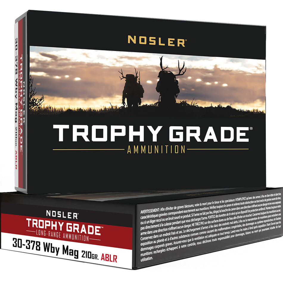 Nosler .30-378 Weatherby Mag Trophy Grade 210gr AccuBond Long Range Ammo