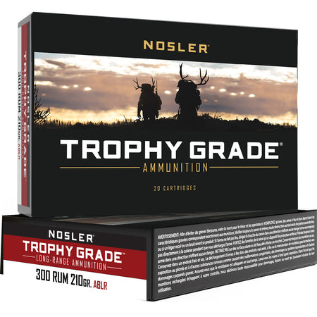 Nosler 60129 Trophy Grade Nosler Spitzer AccuBond Long Range 210 Grain .300 RUM 2920 fps