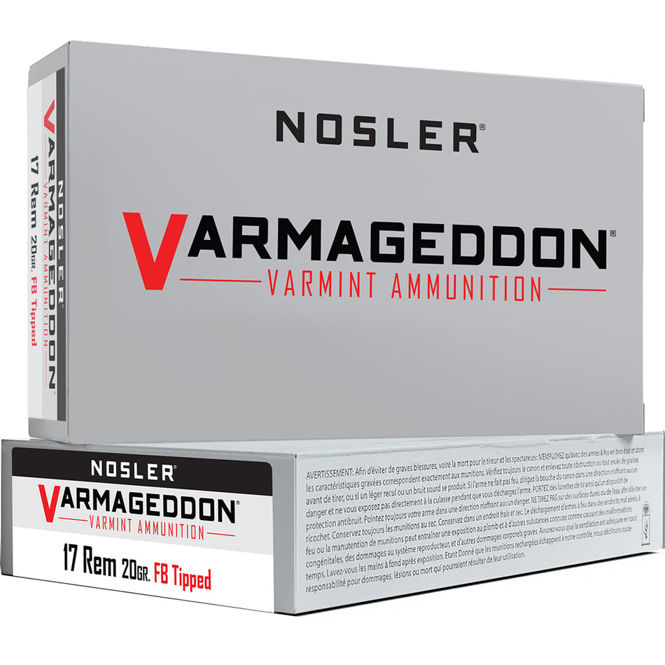 Nosler .17 Remington Varmageddon 20gr PolyTip Ammo