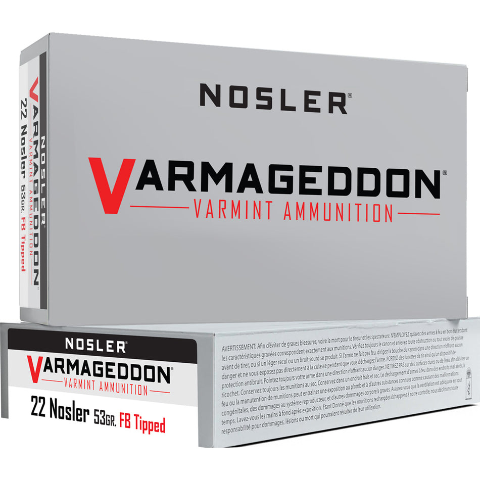 Nosler 65177 Varmageddon FB TIPPED 53 Grain .22 Nosler