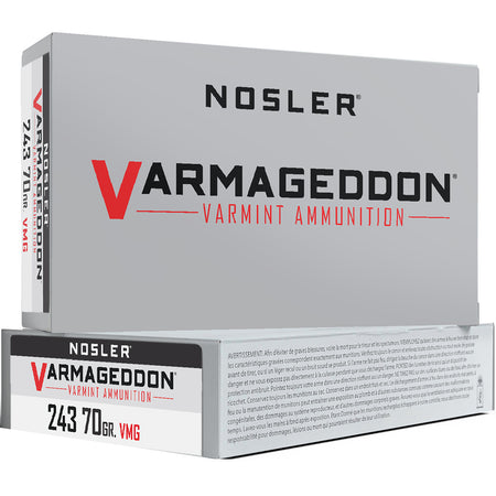 Nosler .243 Winchester Varmageddon 70gr PolyTip Ammo