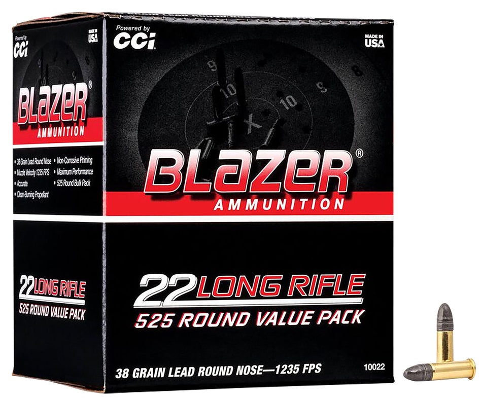 CCI Blazer .22 Long Rifle 38gr LRN Ammo
