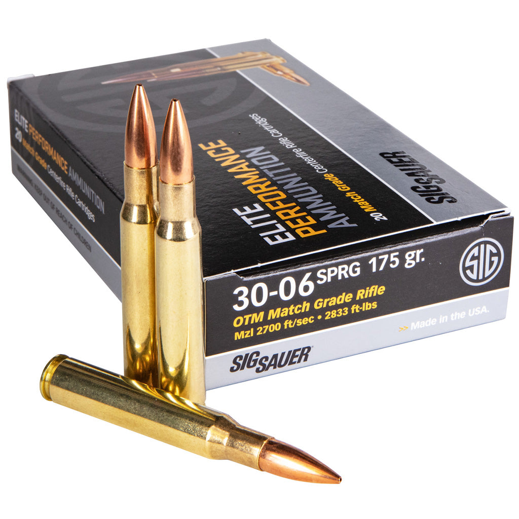 Sig Sauer E3006M220 Marksman Elite Open Tip Match 175 Grain .30-06 Springfield 2700 fps