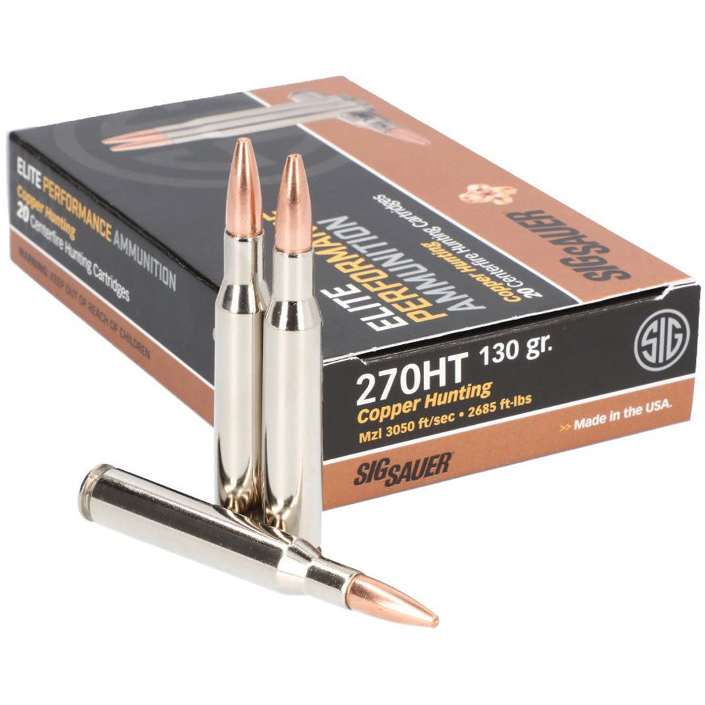 Sig Sauer .270 Winchester Elite 120gr Solid Ammo
