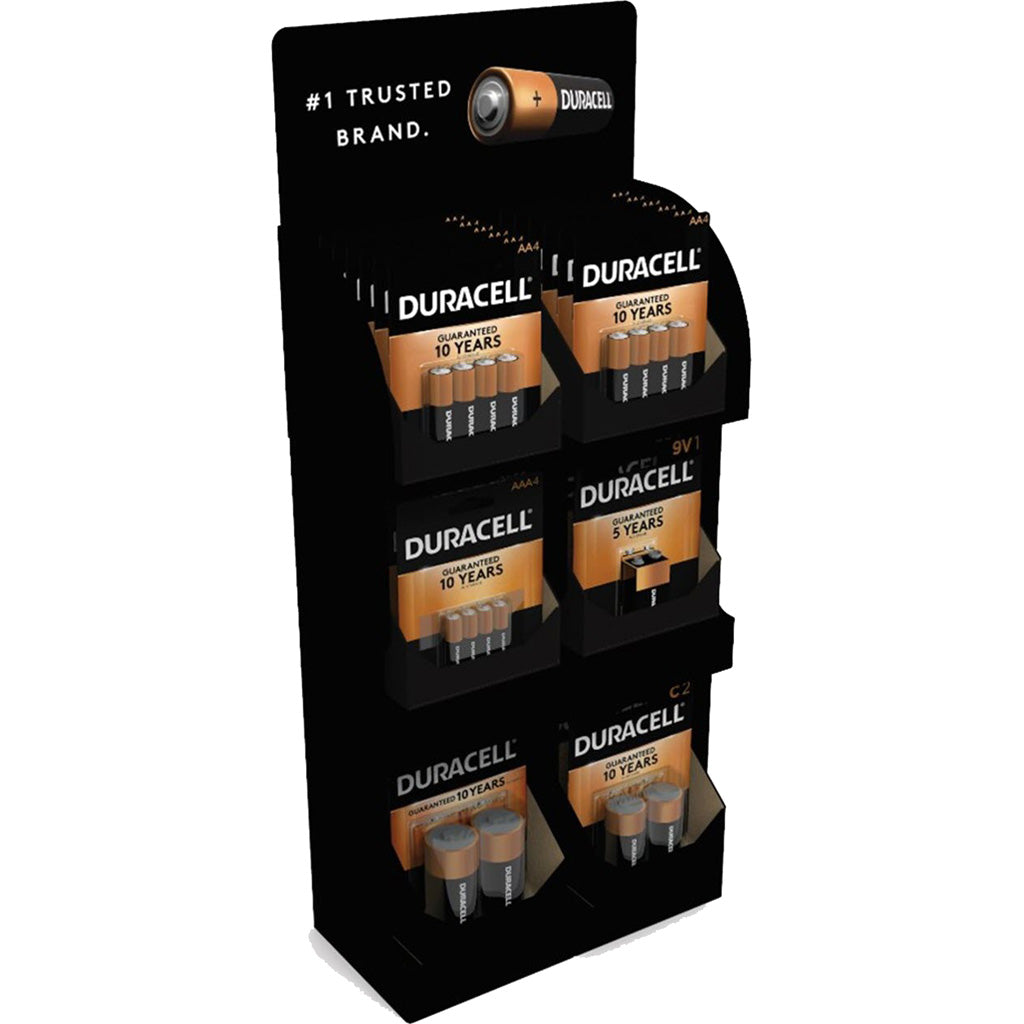 Duracell Coppertop Batteries Counter Display 36 pc. – Black Basin