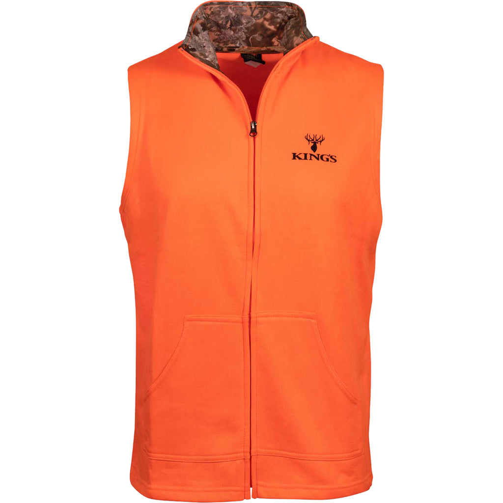 Kings Full Zip Poly Vest Blaze X-Large