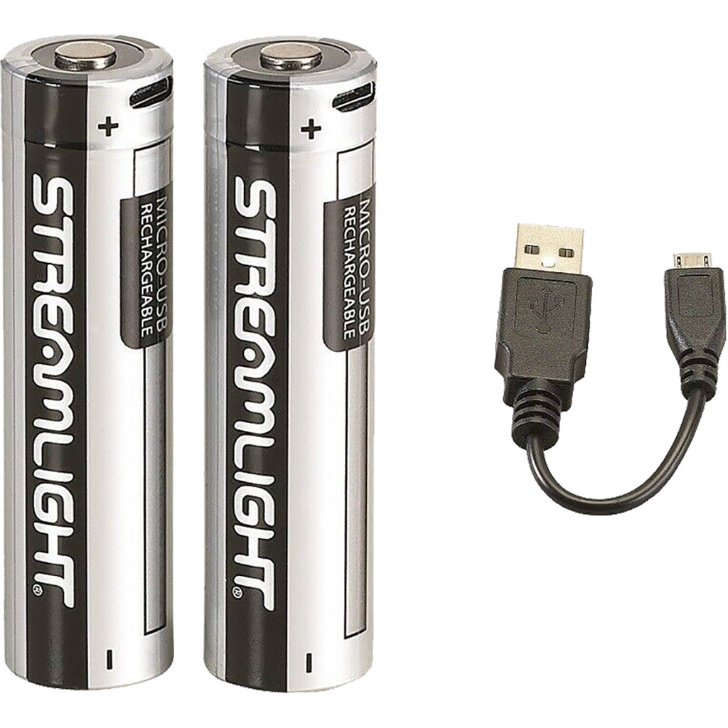 Streamlight, SL-B26, USB Rechargable Battery, 2-Pack, Clam Pack, 18650 ...