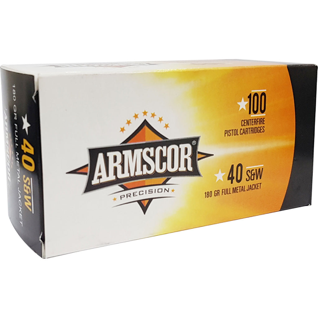 Armscor .40 S&W 180gr FMJ Ammo - 100 Rounds