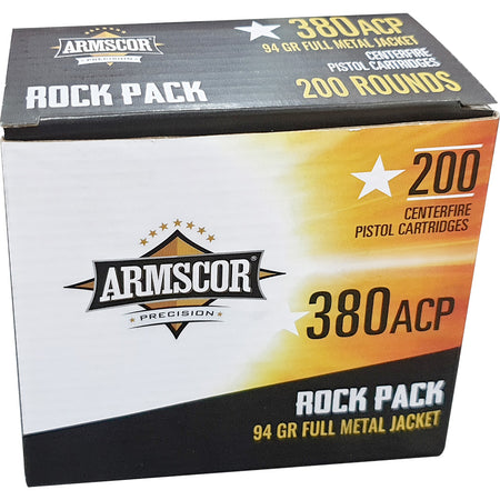 Armscor .380 ACP/Auto Rock Pack 95gr FMJ Ammo