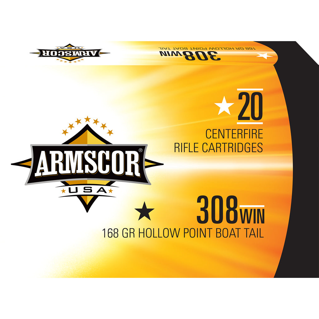 Armscor .308 Win / 7.62x51mm USA Competition 168gr BTHP Ammo