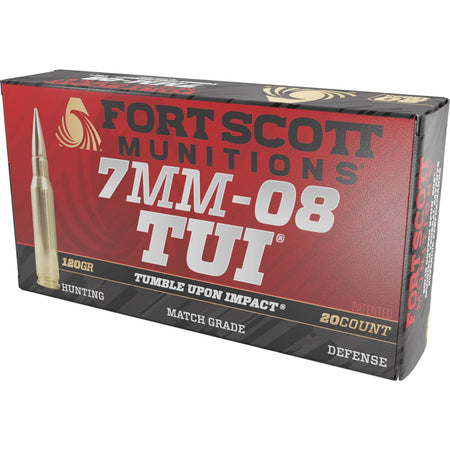 Fort Scott Munitions 7mm-08 Remington TUI 120gr Solid Copper Spun Ammo