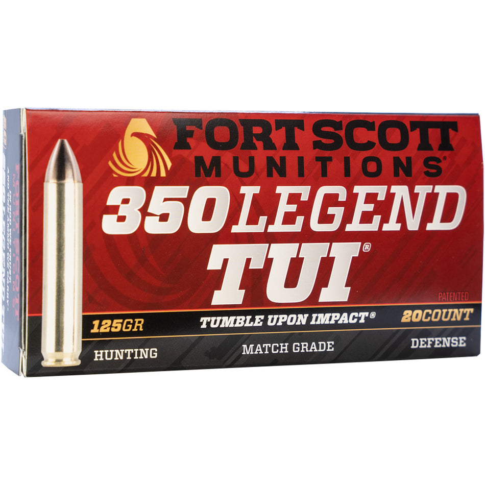 Fort Scott Munitions 350125SCV Tumble Upon Impact (TUI) Solid Copper Spun 125 Grain .350 Legend 2584 fps