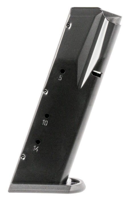 Mec-Gar MGWIT40LFAFC Standard 14rd 40 S&W Fits Tanfoglio Witness Large Frame Blued w/Anti-Friction Coating Carbon Steel