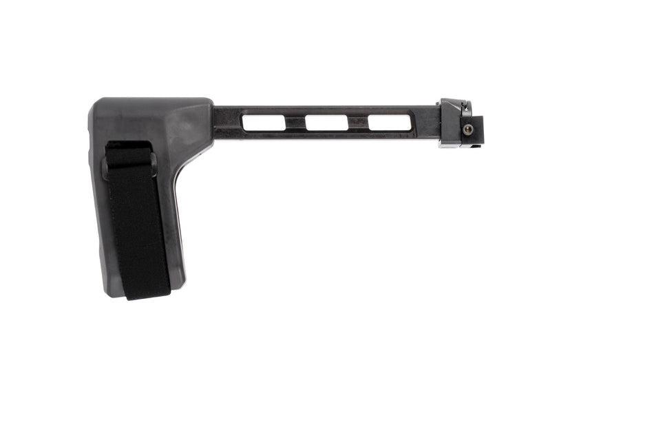 SB Tactical FS1913A01SB SBT Side Folding Black Synthetic with Hinge, 9.25" OAL & Nylon Strap for AR-Platform with 1913 Picatinny Rail (Tube Not Included)