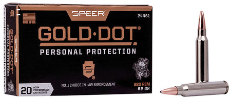 Speer .223 Remington Gold Dot Hollow Point Personal Protection 62gr JHP Ammo