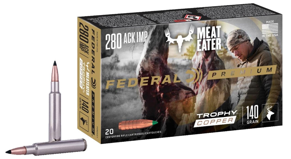 Federal .280 Ackley Trophy Copper 140gr Ammo